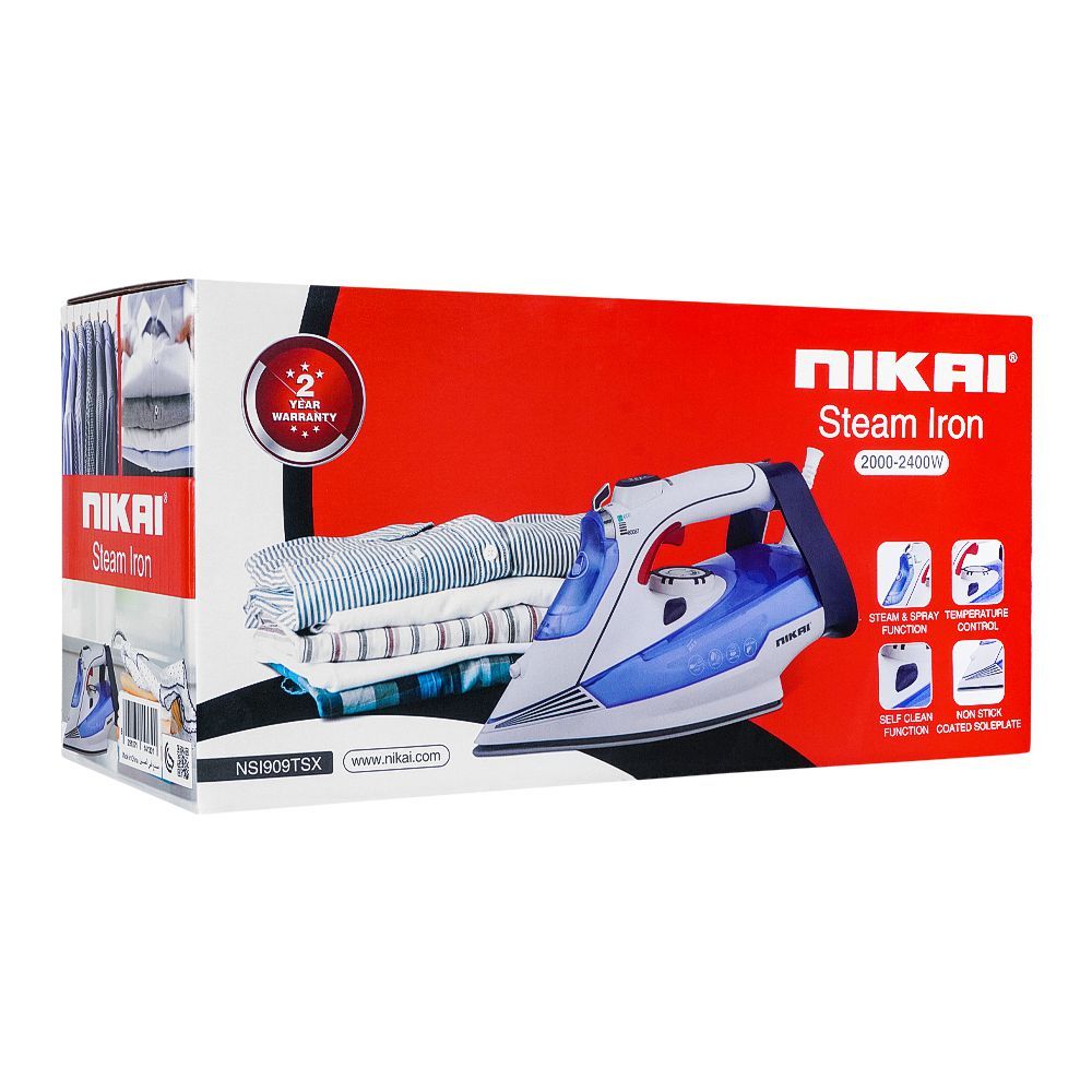 Nikai Steam Iron, 2000-2400W NSI-909 at Zubaidas Homestore