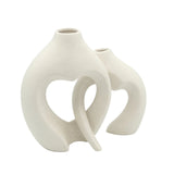 Nordic Interlocking Heart Decorative Vase Set 2 Pieces at Zubaidas Homestore Pakistan