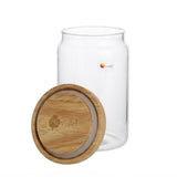 Ocean Pop Glass Storage Jar 750ml With Wooden Lid at Zubaidas Homestore Best for home Shopping Pakistan