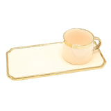 OneMore Fancy Design Tea Cup with Rectangle Shaped Saucer at Zubaidas Homestore Pakistan