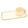 OneMore Fancy Design Tea Cup with Rectangle Shaped Saucer at Zubaidas Homestore Pakistan