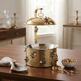 Orchid Buffet Serving Dish 6ltr With Stand Gold at Zubaidas Homestore Pakistan