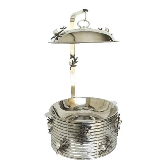 Orchid Buffet Serving Dish 6ltr With Stand Silver at Zubaidas Homestore Online Pakistan