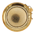 Orchid Hammered Golden Round Tray 26cm at Zubaidas Homestore Pakistan
