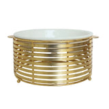 Orchid Round Buffet Serving Bowl Stand Gold at Zubaidas Homestore Best for Home Shopping