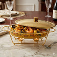 Oval Buffet Platter Set 3LTR With Glass Pot at Zubaidas Homestore Best for Home Shopping