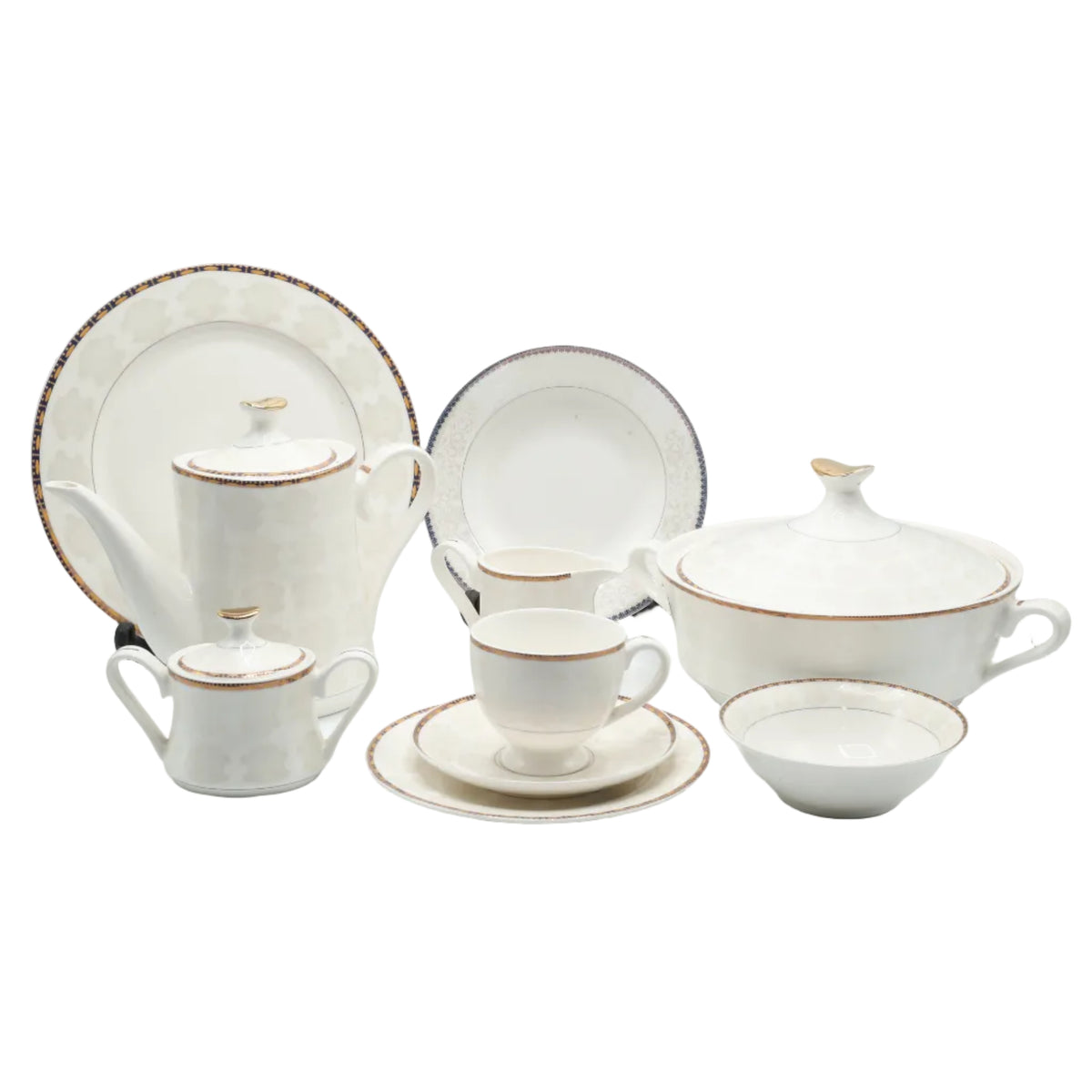 Parsachi Bone China Dinner Set 61 Pieces at Zubaidas Homestore Pakistan