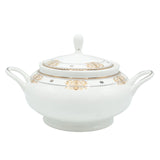 Parsachi Bone China Dinner Set 75  Pieces White and Gold Accent at Zubaidas Homestore Pakistan