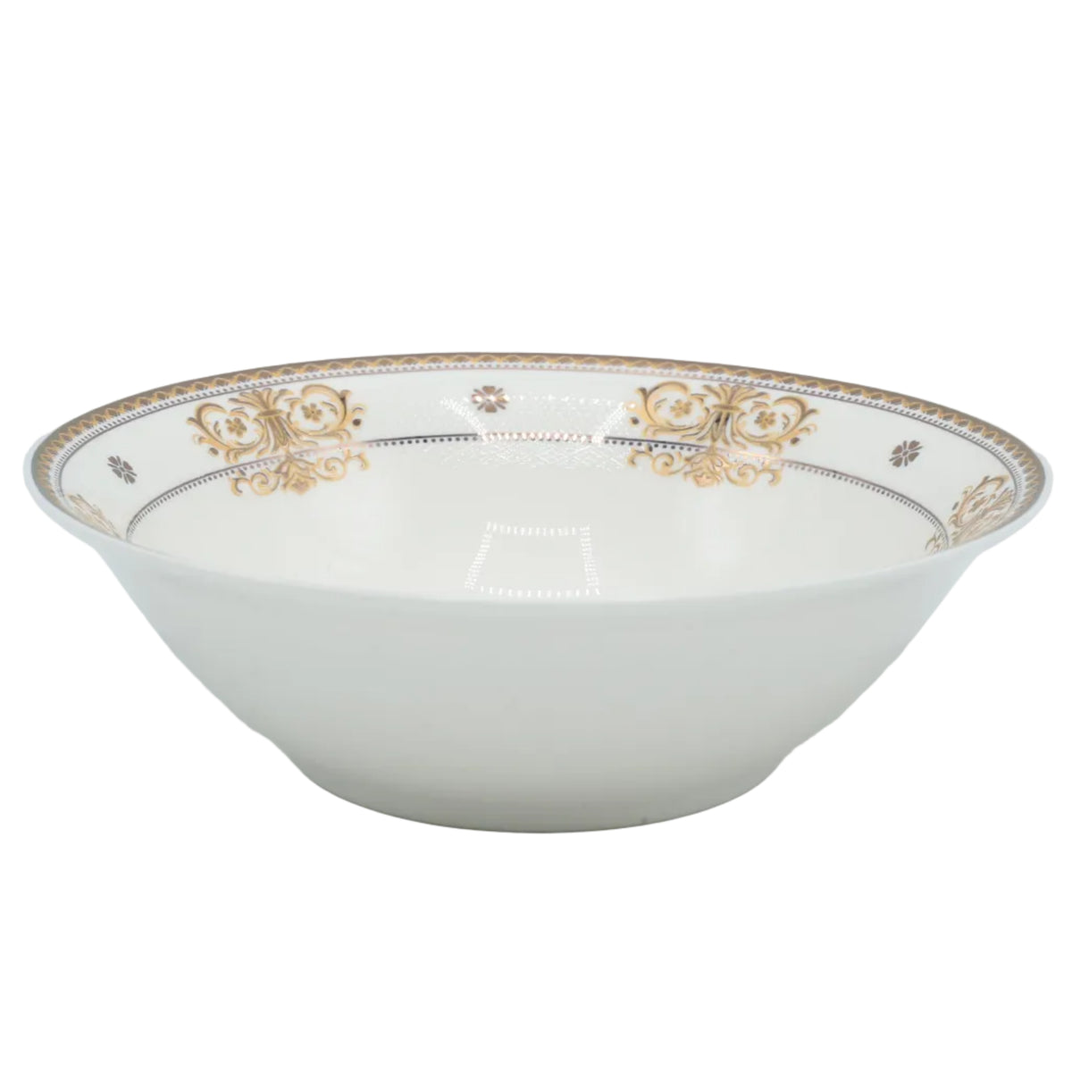 Parsachi Bone China Dinner Set 75 Pieces White and Gold Accent at Zubaidas Homestore. Most Trusted Homestore in Pakistan