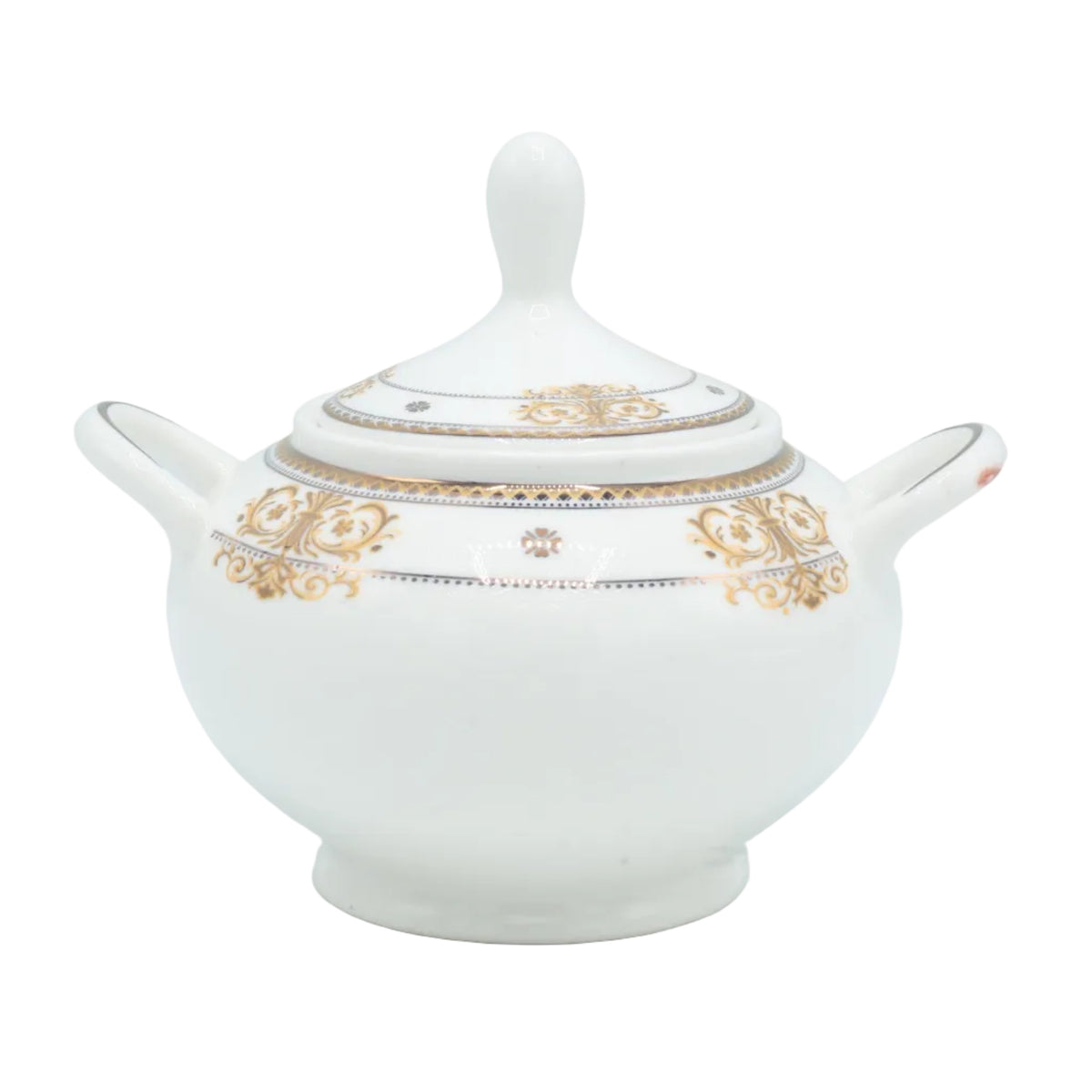 Parsachi Bone China Dinner Set 75  Pieces White and Gold Accent at Zubaidas Homestore. Best Homestore in Pakistan