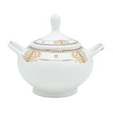 Parsachi Bone China Dinner Set 75  Pieces White and Gold Accent at Zubaidas Homestore. Best Homestore in Pakistan