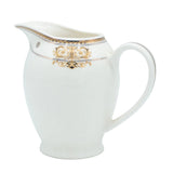 Parsachi Bone China Dinner Set 75 Pieces White and Gold Accent at Zubaidas Homestore. #1 Homestore in Pakistan