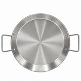 Pedestal Pan Stainless Steel Silver Plated 30cm at Zubaidas Homestore