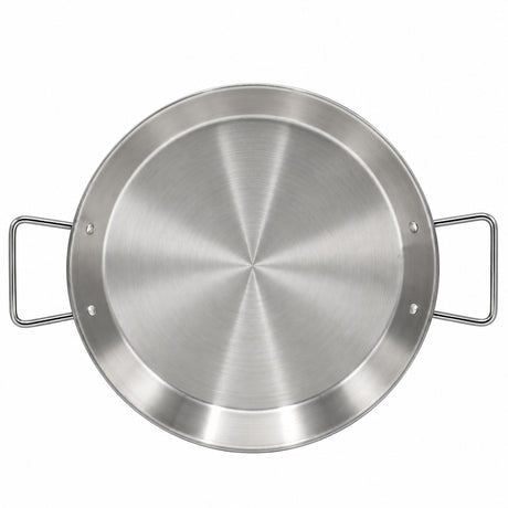 Pedestal Pan Stainless Steel Silver Plated 30cm at Zubaidas Homestore