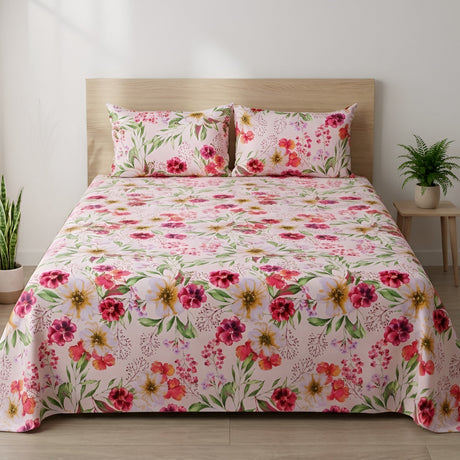 Plushmink Bed Sheet Fantasy King Bed- Flora at Zubaidas Homestore Pakistan
