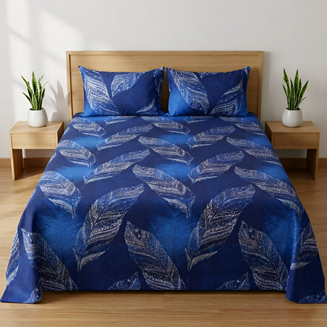 Plushmink Bed Sheet Fantasy King Bed- Peacock at Zubaidas Homestore Pakistan