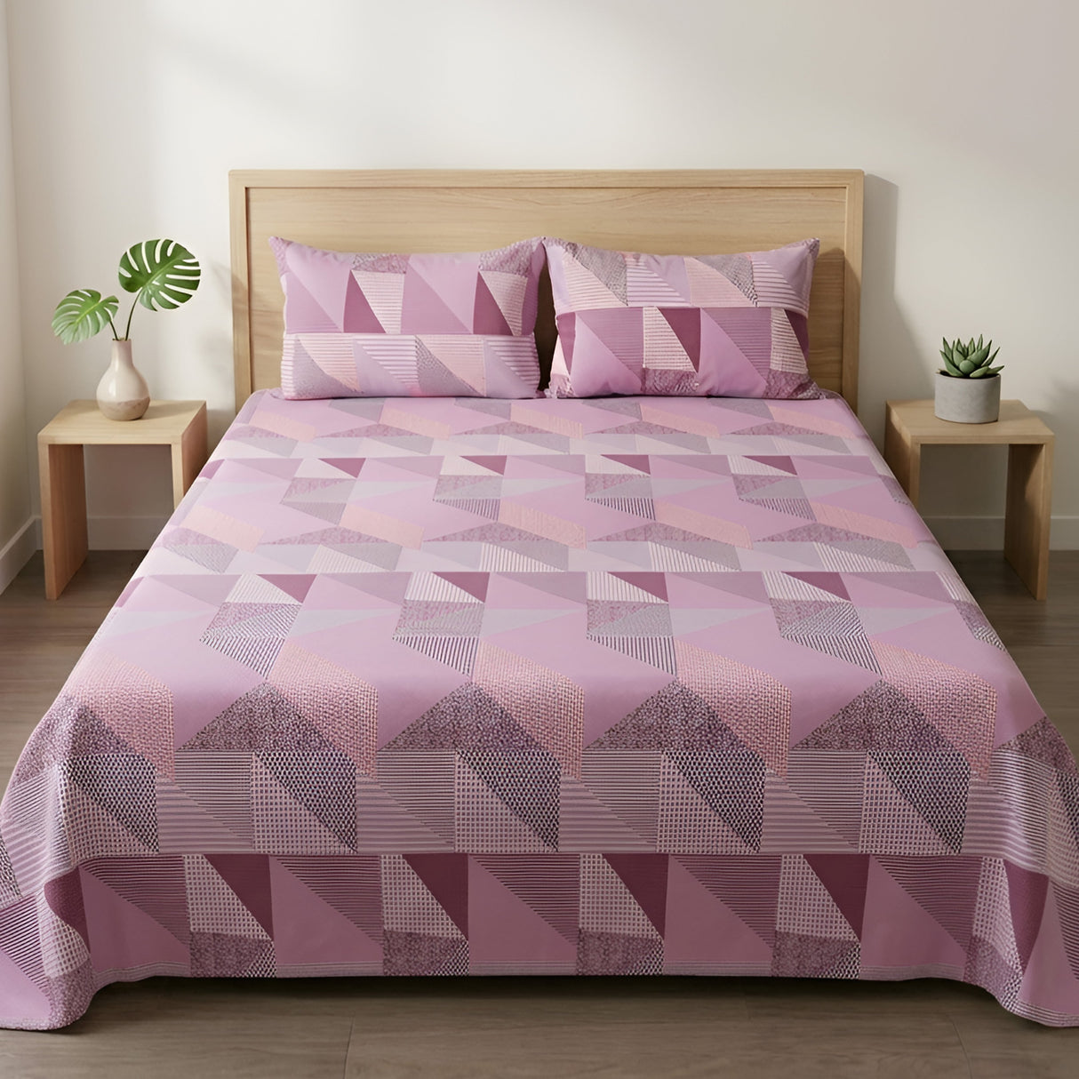Plushmink Bed Sheet Fantasy King Bed- Pink Pop at Zubaidas Homestore Pakistan