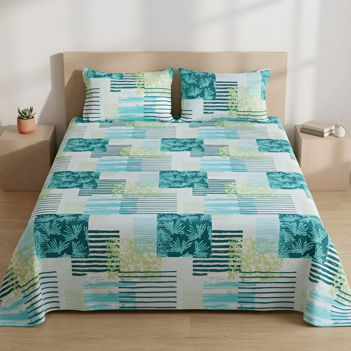 Plushmink Bed Sheet Fantasy King Bed- Wave at Zubaidas Homestore Pakistan