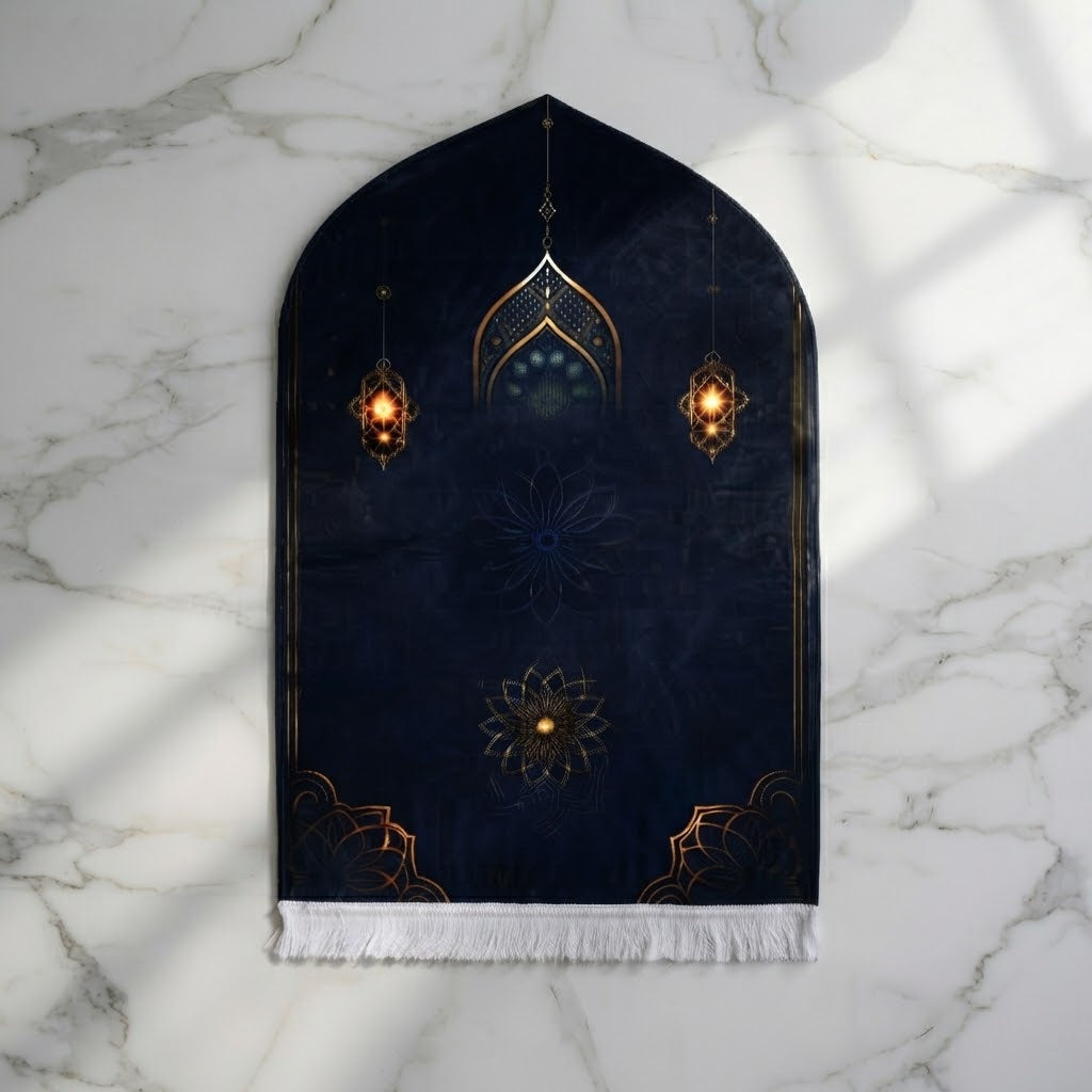 Plushmink Celestial Night Sky Islamic 3D Prayer Mat at Zubaidas Homestore 