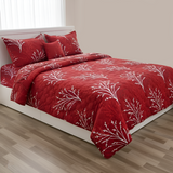 Plushmink Comfora 5 Pcs Bed in a Bag-Redfrost at Zubaidas Homestore. Best Destination for Home Shopping
