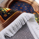 Plushmink Elegance Blue Arch and Lantern 3D Prayer Mat at Zubaidas Homestore. Most Trusted Homestore in Pakistan