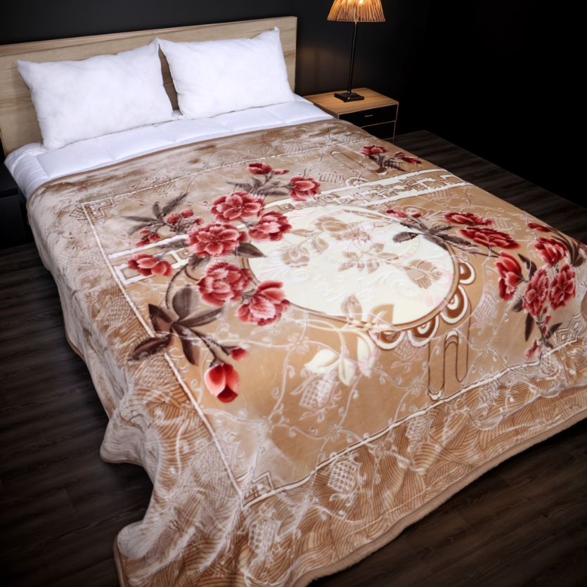Plushmink Empire 6KG 2-Ply King Bed Blanket-Cashmere at Zubaidas Homestore Best for Home Shopping