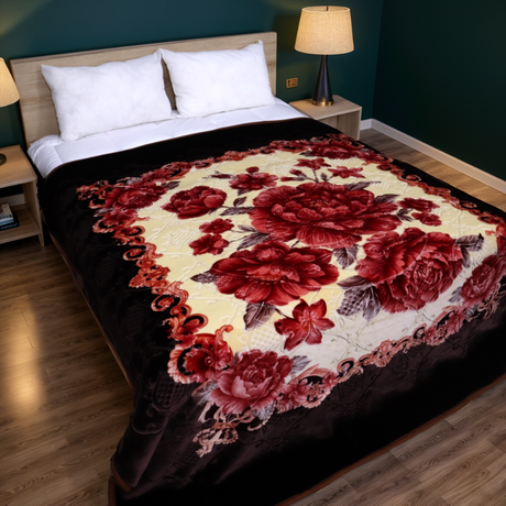 Plushmink Empire 6KG 2-Ply King Bed Blanket-Cedar at Zubaidas Homestore Best for Home Shopping