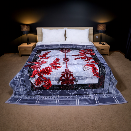 Plushmink Empire 6KG 2-Ply King Bed Blanket Smoky at Zubaidas Homestore Pakistan