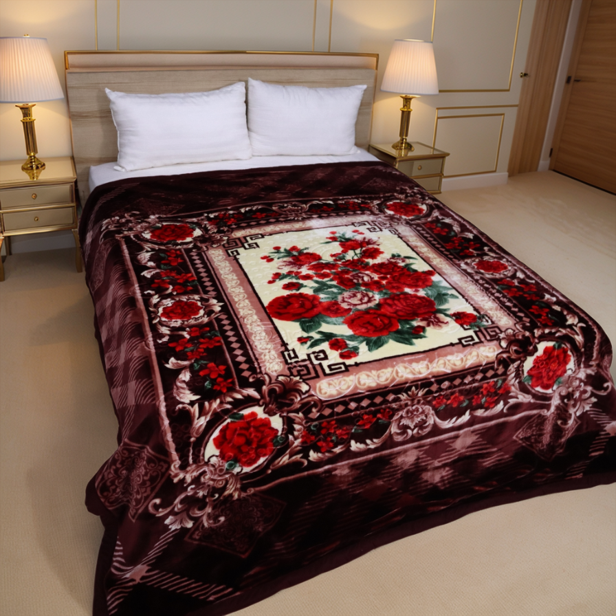 Plushmink Empire King Bed 6 KG Blanket - Garnet at Zubaidas Homestore Best for Home Shopping