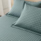Plushmink Fantasy Fitted Bed Sheet-Leaf Grid at Zubaidas Homestore. No1 HomeStore for Home Shopping