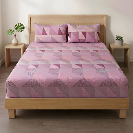 Plushmink Fantasy Fitted Bed Sheet-Pink Pop at Zubaidas Homestore Pakistan
