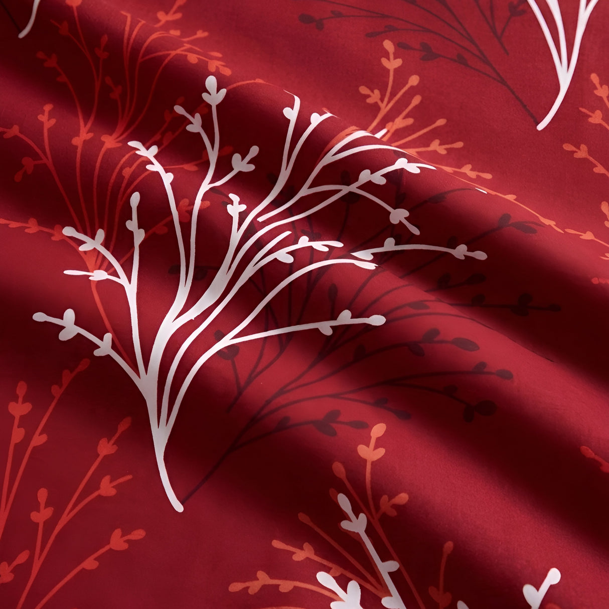 Plushmink Fantasy Fitted Bed Sheet-Redfrost at Zubaidas Homestore. #1 Homestore in Pakistan