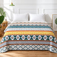 Plushmink Geometric Striped Winter Blanket King Size at Zubaidas Homestore 