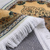 Plushmink Golden Medallion Traditional Persian 3D Prayer Mat at Zubaidas Homestore. The Largest Home Shop in Pakistan