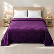 Plushmink Mansion AC Flannel Double Blanket Purple at Zubaidas Homestore