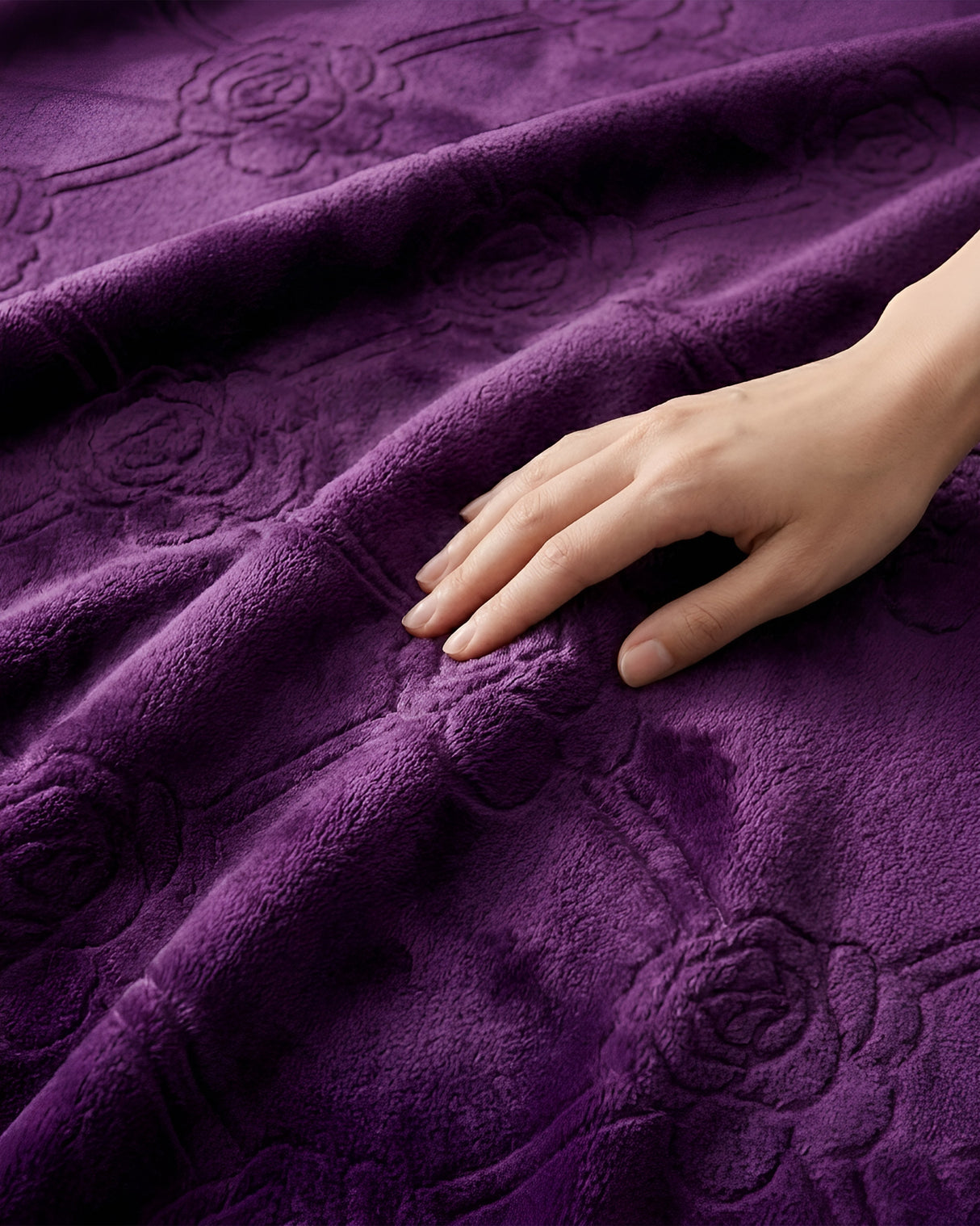 Plushmink Mansion AC Flannel Double Blanket Purple at Zubaidas No.1 Homestore in Pakistan