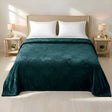 Plushmink Mansion AC Flannel Single Blanket Green at Zubaidas Homestore