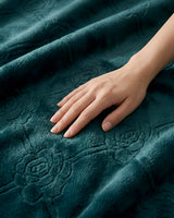 Plushmink Mansion AC Flannel Single Blanket Green at Zubaidas Homestore Online Pakistan