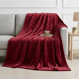 Plushmink Mansion AC Flannel Single Blanket Red at Zubaidas Homestore Online Pakistan