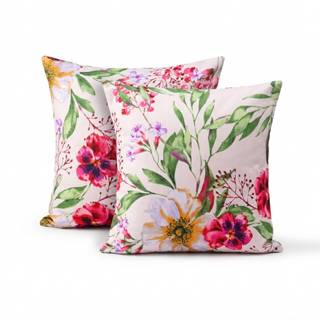 Plushmink Printed Filled Cushions-floral at Zubaidas Homestore Best for Home Shopping