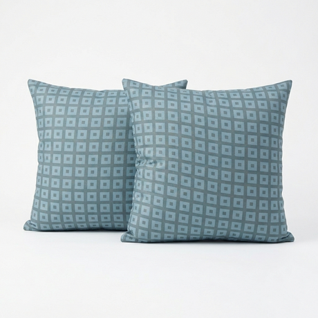 Plushmink Printed Filled Cushions-Leaf Grid at Zubaidas Homestore Best for Home Shopping