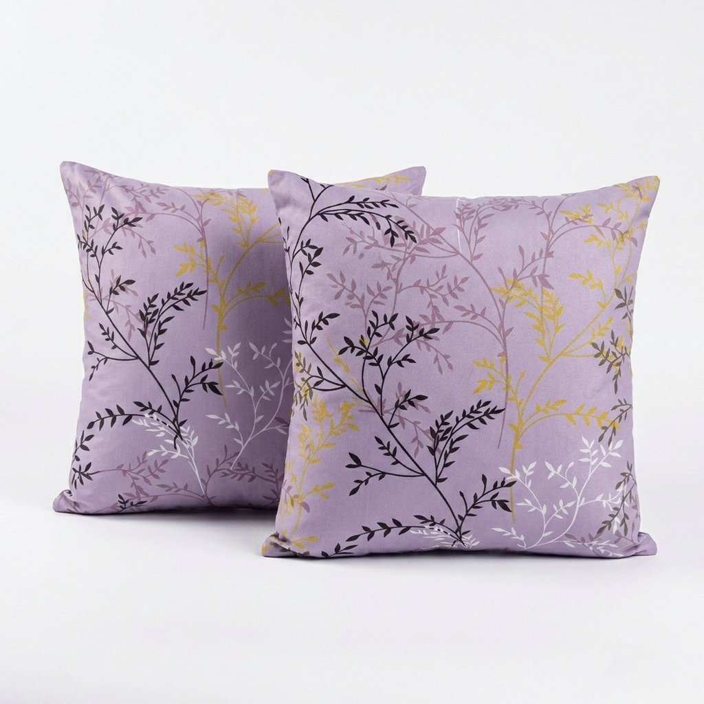 Plushmink Printed Filled Cushions-Mauve at Zubaidas Homestore Best for Home Shopping