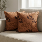 Plushmink Printed Filled Cushions-Ochre at Zubaidas Homestore Pakistan