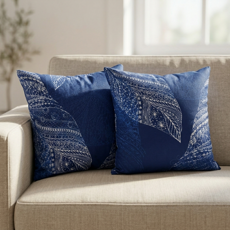 Plushmink Printed Filled Cushions-Peacock at Zubaidas Homestore Pakistan