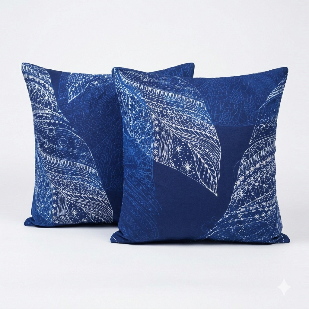 Plushmink Printed Filled Cushions-Peacock at Zubaidas Homestore Best for Home Shopping