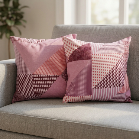 Plushmink Printed Filled Cushions-Pink pop at Zubaidas Homestore Pakistan