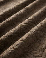Plushmink Rabbit Fur Throw Blanket Brown at Zubaidas Homestore Pakistan