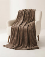 Plushmink Rabbit Fur Throw Blanket Brown at Zubaidas Homestore - House of the Largest and Best Collection of Blankets in Pakistan