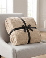 Plushmink Rabbit Fur Throw Blanket Cloud Dancer at Zubaidas Homestore - House of the Largest Collection of Blankets in Pakistan
