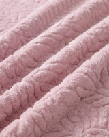 Plushmink Rabbit Fur Throw Blanket Pink at Zubaidas Homestore Pakistan
